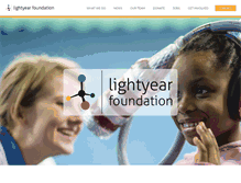 Tablet Screenshot of lightyearfoundation.org